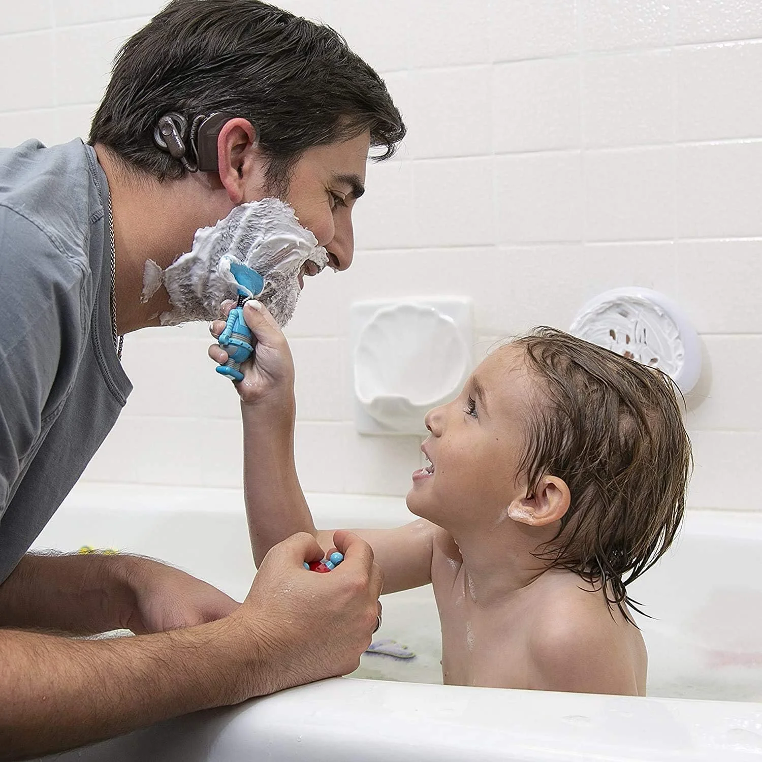 ست اسباب بازی آینه فضانورد نابی برای سرگرمی در حمام نوزادان و کودکان نوپا، 6 ماه به بالا، بدون فتالات