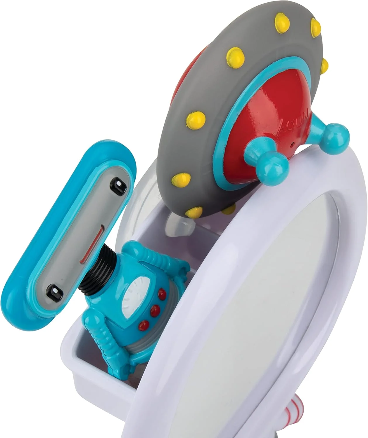 ست اسباب بازی آینه فضانورد نابی برای سرگرمی در حمام نوزادان و کودکان نوپا، 6 ماه به بالا، بدون فتالات