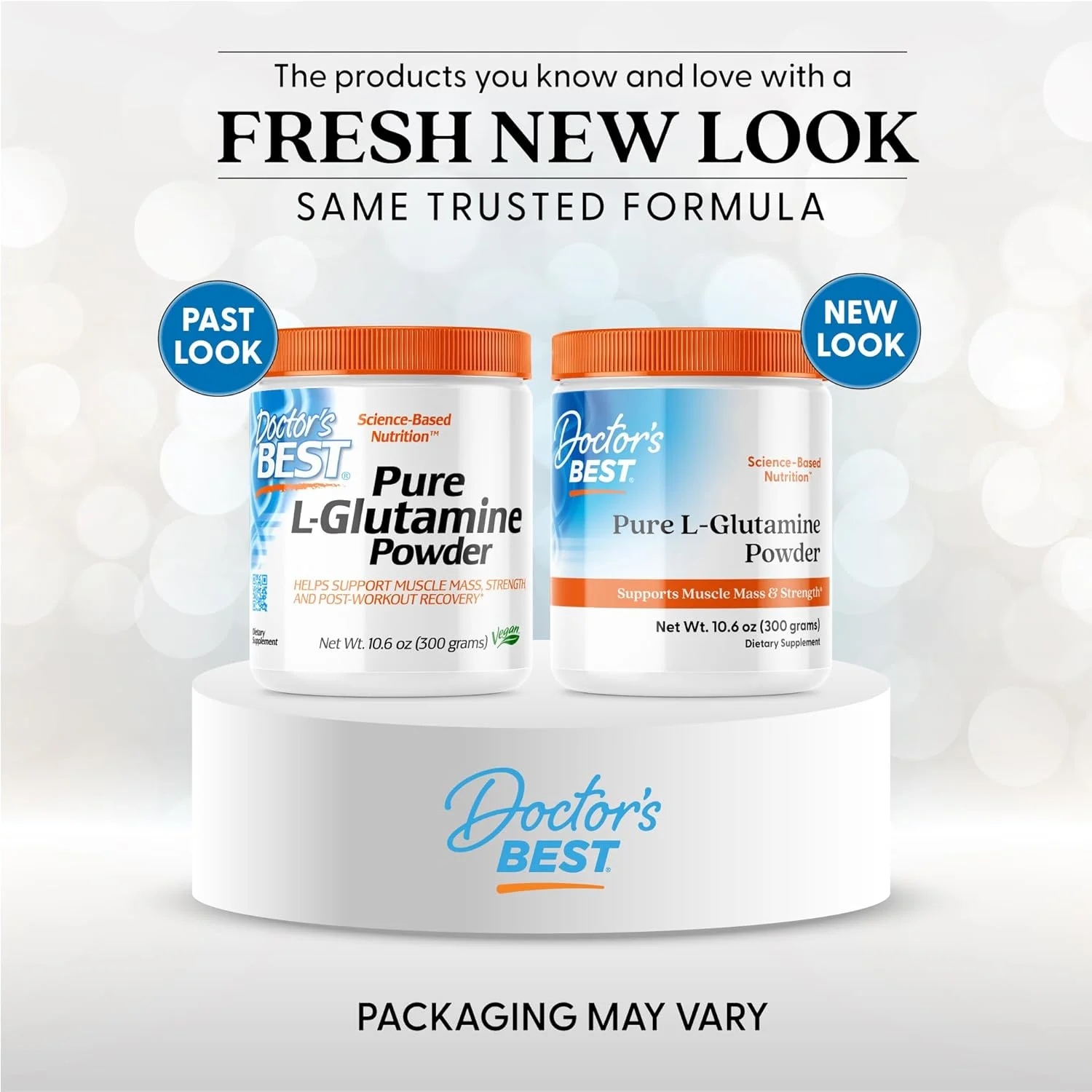 پودر ال-گلوتامین خالص Doctor's Best، پشتیبانی از حجم عضلانی، قدرت و ریکاوری بعد از تمرین، آمینو اسید، 300 گرم پودر ال-گلوتامین خالص Doctor's Best، پشتیبانی از حجم عضلانی، قدرت و ریکاوری بعد از تمرین، آمینو اسید، 300 گرم