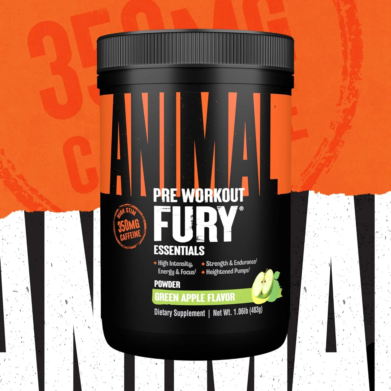 پودر مکمل قبل از تمرین Animal Fury برای انرژی و تمرکز، 5 گرم BCAA، 350 میلی گرم کافئین، نیتریک اکسید بدون کراتین، محرک قوی برای بدنسازان، 30 سروینگ، سیب سبز، 49. 17 اونس پودر مکمل قبل از تمرین Animal Fury برای انرژی و تمرکز، 5 گرم BCAA، 350 میلی گرم کافئین، نیتریک اکسید بدون کراتین، محرک قوی برای بدنسازان، 30 سروینگ، سیب سبز، 49. 17 اونس