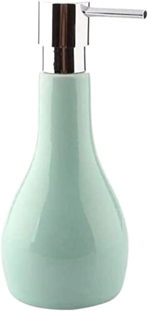 ظرف صابون مایع سرامیکی با پمپ زیبا، بطری خالی شامپو، ظرف صابون مایع برای حمام