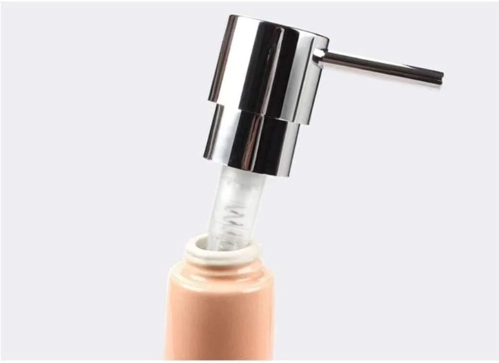 ظرف صابون مایع سرامیکی با پمپ زیبا، بطری خالی شامپو، ظرف صابون مایع برای حمام