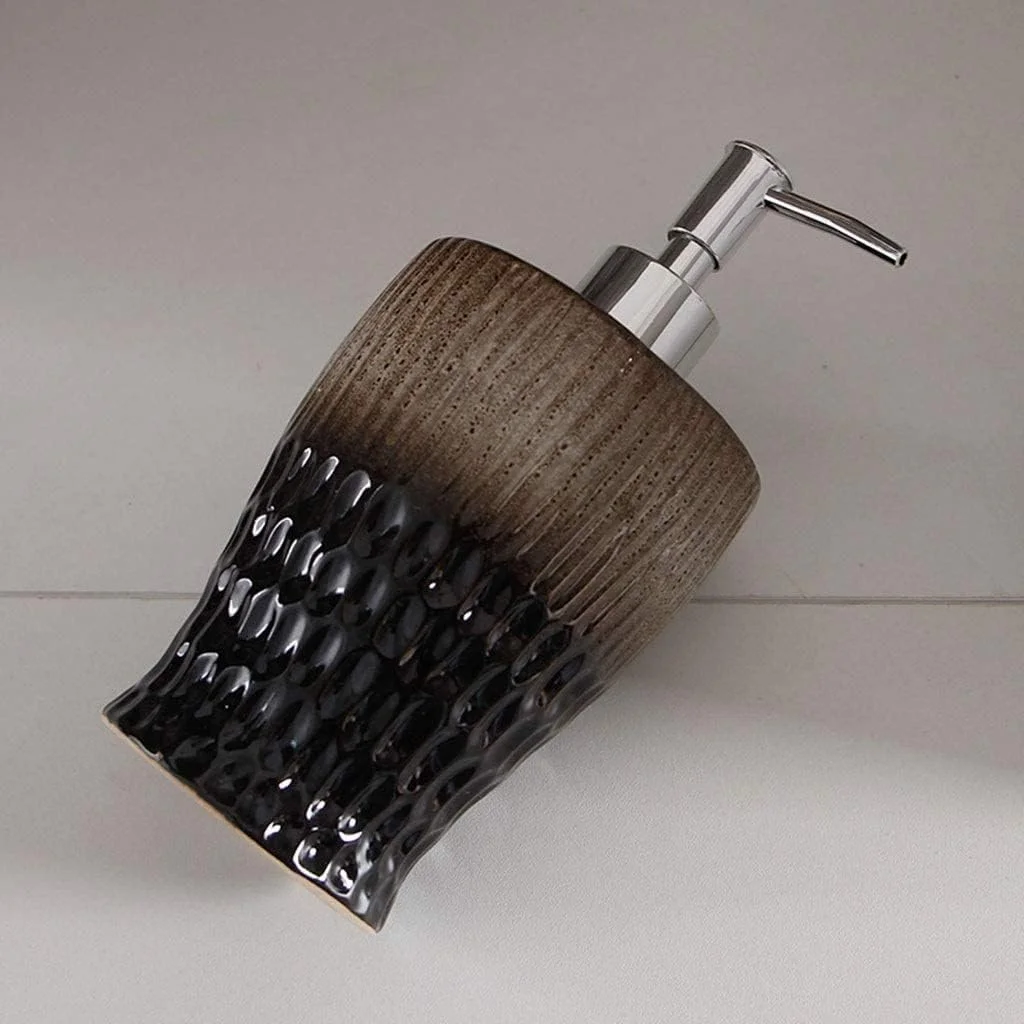 ظرف صابون مایع سرامیکی فشاری، مناسب برای شامپو، ژل دوش، قابل استفاده در منزل، هتل، حمام و آشپزخانه