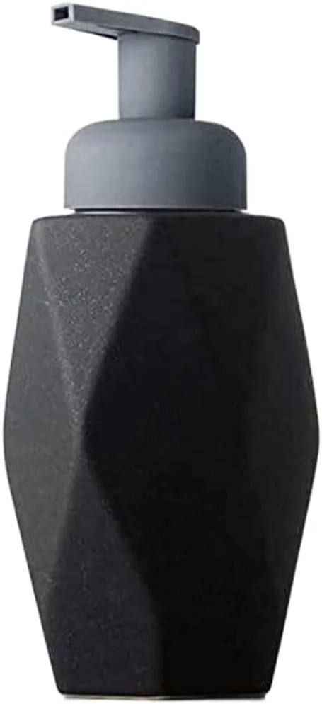 ظرف صابون مایع سرامیکی، بطری پخش کننده لوسیون قابل شارژ، ظرف مایع ظرفشویی برای حمام، ظرف صابون حمام