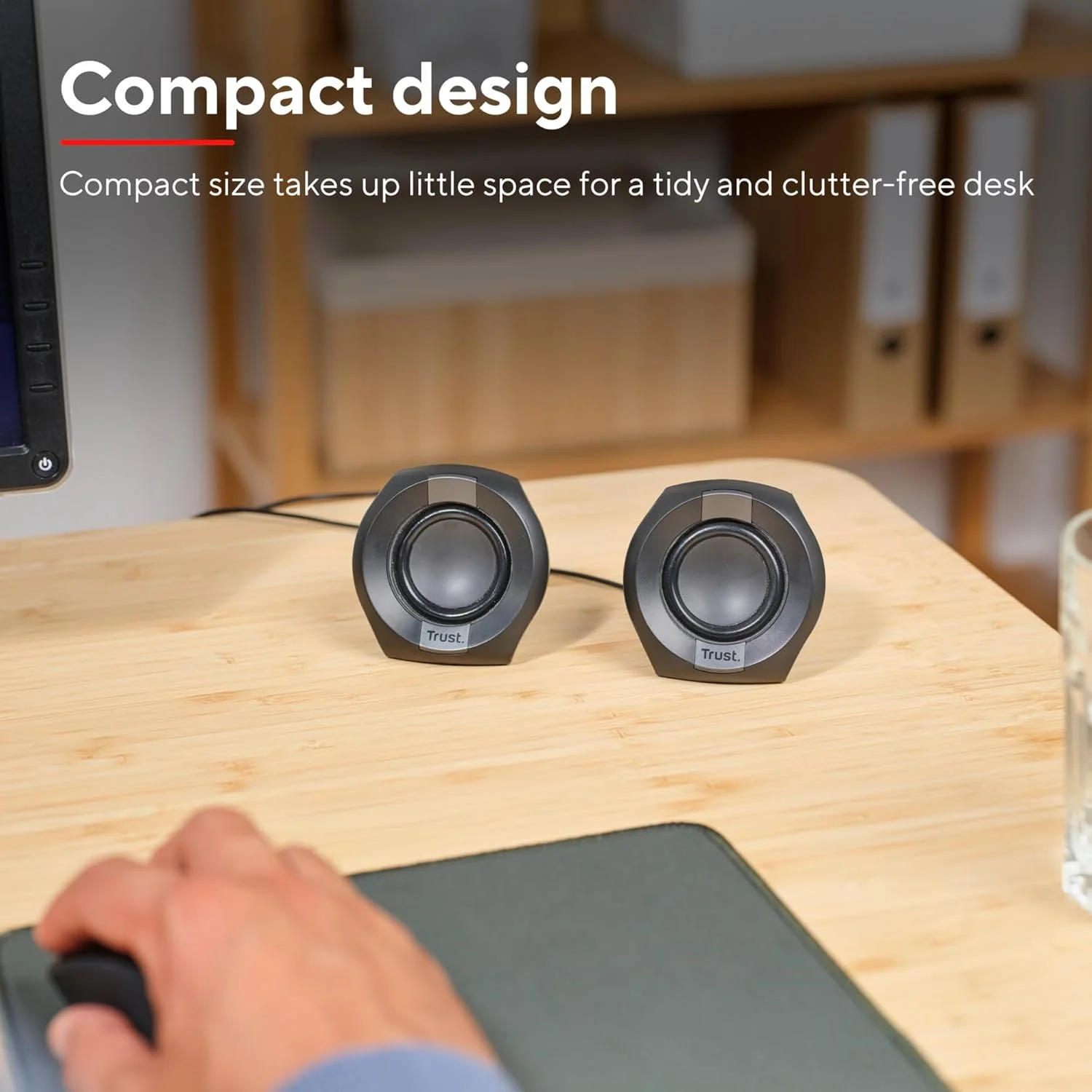 اسپیکر کامپیوتر تراست پولو کوچک 2.0، 8 وات (4 وات RMS)، مجموعه اسپیکر جمع و جور، مجموعه اسپیکر با تغذیه USB، کنترل یکپارچه، AUX 3.5 میلی متری، باکس های PC، کامپیوتر، لپ تاپ، مشکی اسپیکر کامپیوتر تراست پولو کوچک 2.0، 8 وات (4 وات RMS)، مجموعه اسپیکر جمع و جور، مجموعه اسپیکر با تغذیه USB، کنترل یکپارچه، AUX 3.5 میلی متری، باکس های PC، کامپیوتر، لپ تاپ، مشکی