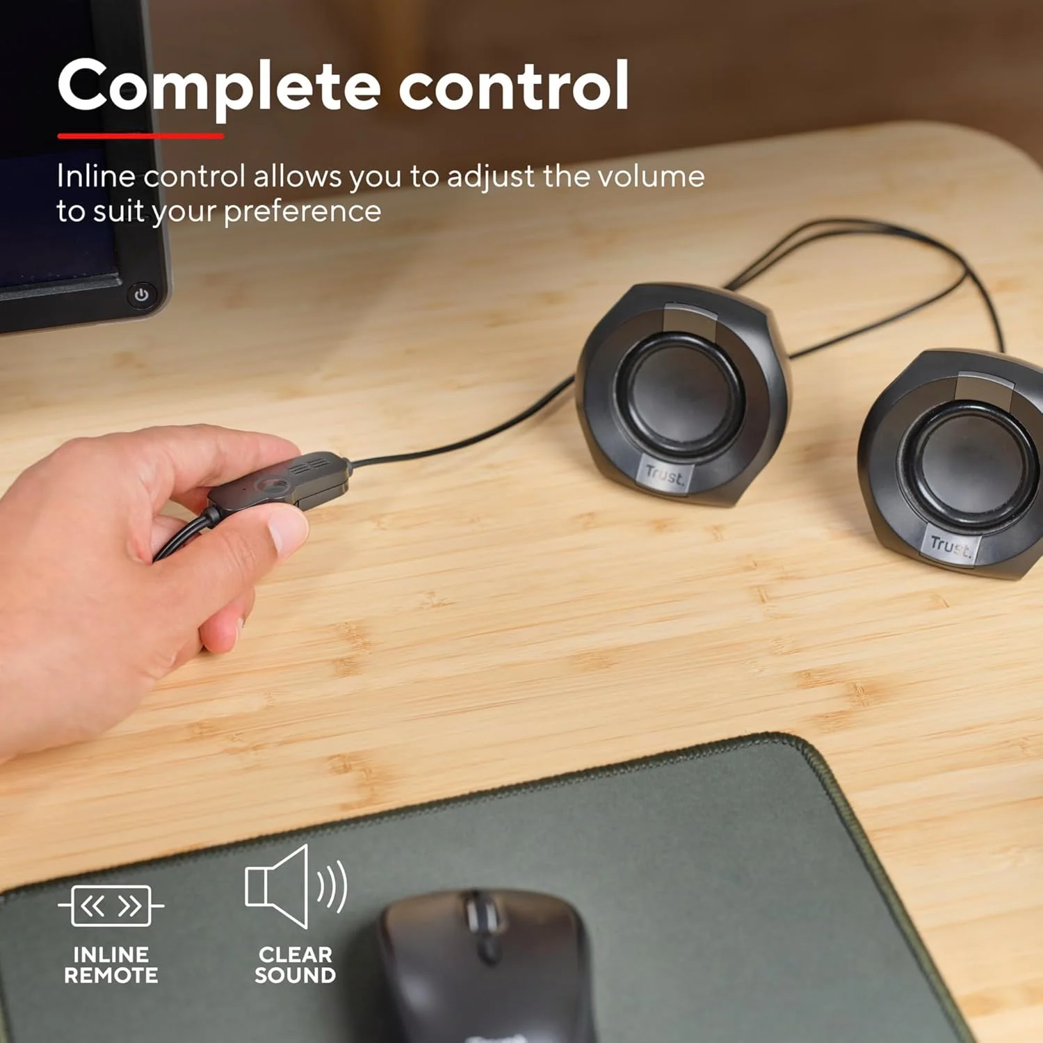 اسپیکر کامپیوتر تراست پولو کوچک 2.0، 8 وات (4 وات RMS)، مجموعه اسپیکر جمع و جور، مجموعه اسپیکر با تغذیه USB، کنترل یکپارچه، AUX 3.5 میلی متری، باکس های PC، کامپیوتر، لپ تاپ، مشکی اسپیکر کامپیوتر تراست پولو کوچک 2.0، 8 وات (4 وات RMS)، مجموعه اسپیکر جمع و جور، مجموعه اسپیکر با تغذیه USB، کنترل یکپارچه، AUX 3.5 میلی متری، باکس های PC، کامپیوتر، لپ تاپ، مشکی