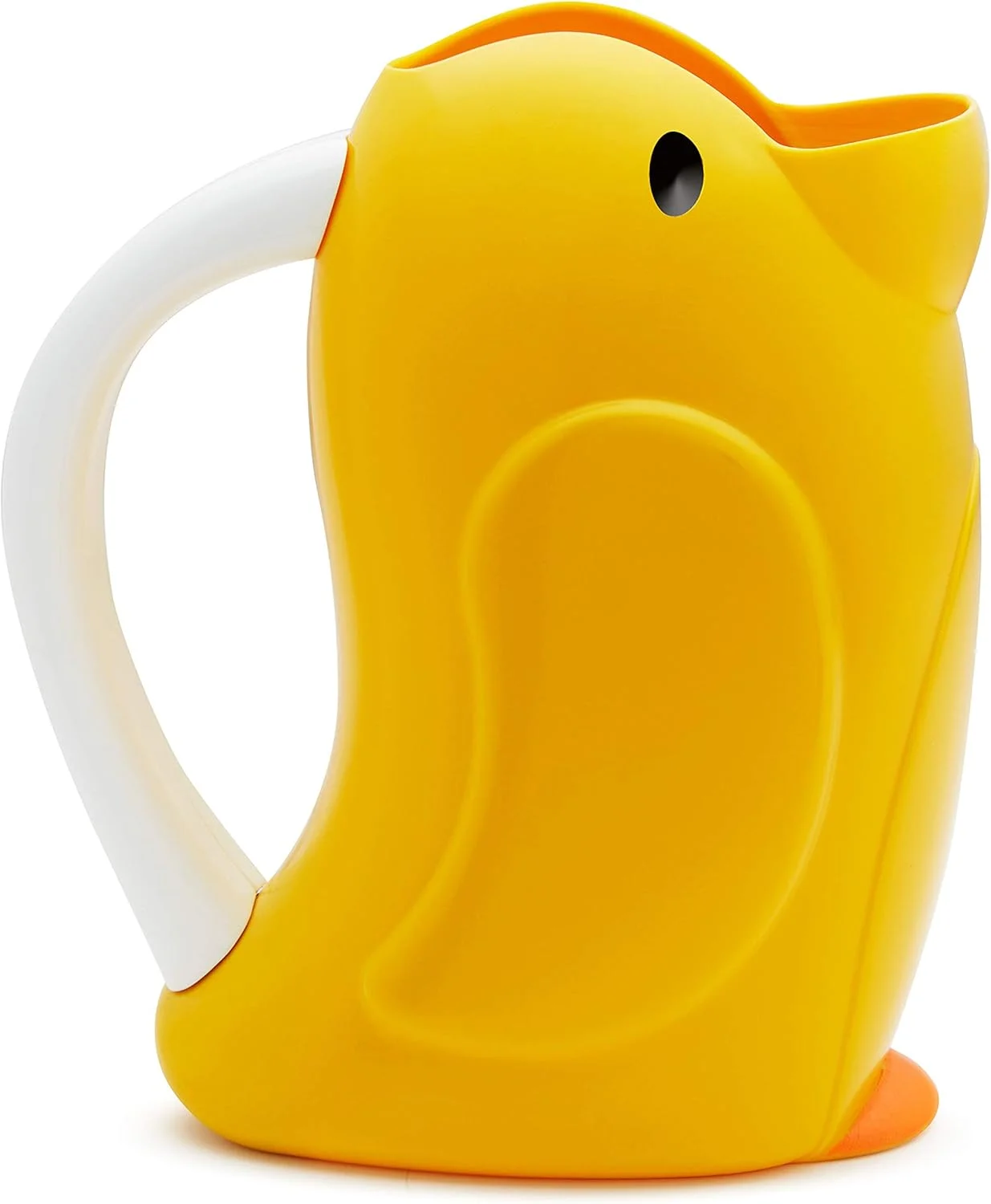 آبکش حمام اردک مانچکین، کمک به تمیز کردن موها بعد از شامپو، ملایم برای سر و چشم های کوچک، جریان کنترل شده، نوزاد/کودک نوپا/کودک، 6 ماه به بالا، زرد