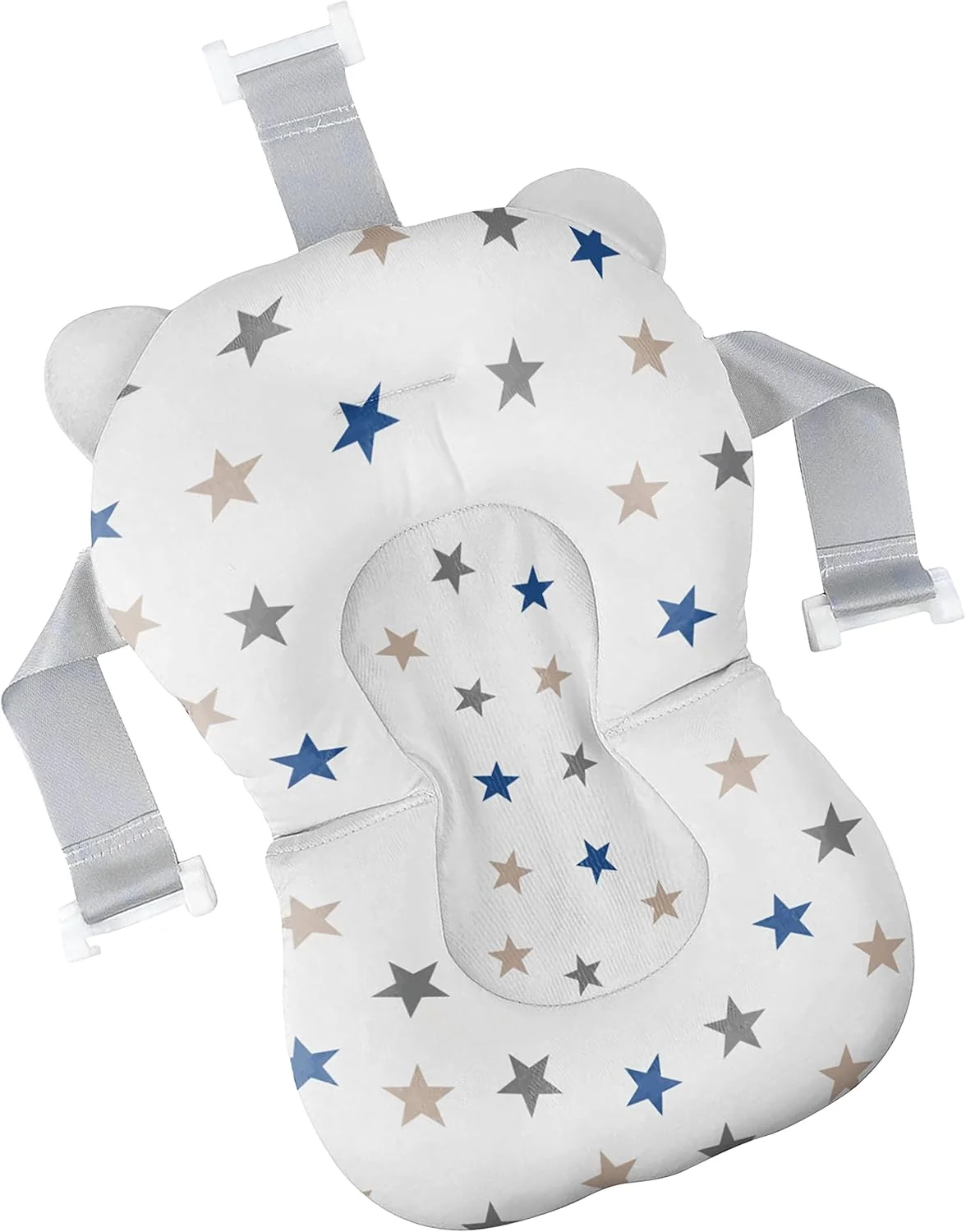 تشک حمام ضد لغزش کودک برند مون، بالشتک شناور تاشو برای حمام نوزاد، تشک صندلی وان حمام برای پشتیبانی از حمام نوزاد، 0 - 24 ماه - طرح ستاره تشک حمام ضد لغزش کودک برند مون، بالشتک شناور تاشو برای حمام نوزاد، تشک صندلی وان حمام برای پشتیبانی از حمام نوزاد، 0 - 24 ماه - طرح ستاره