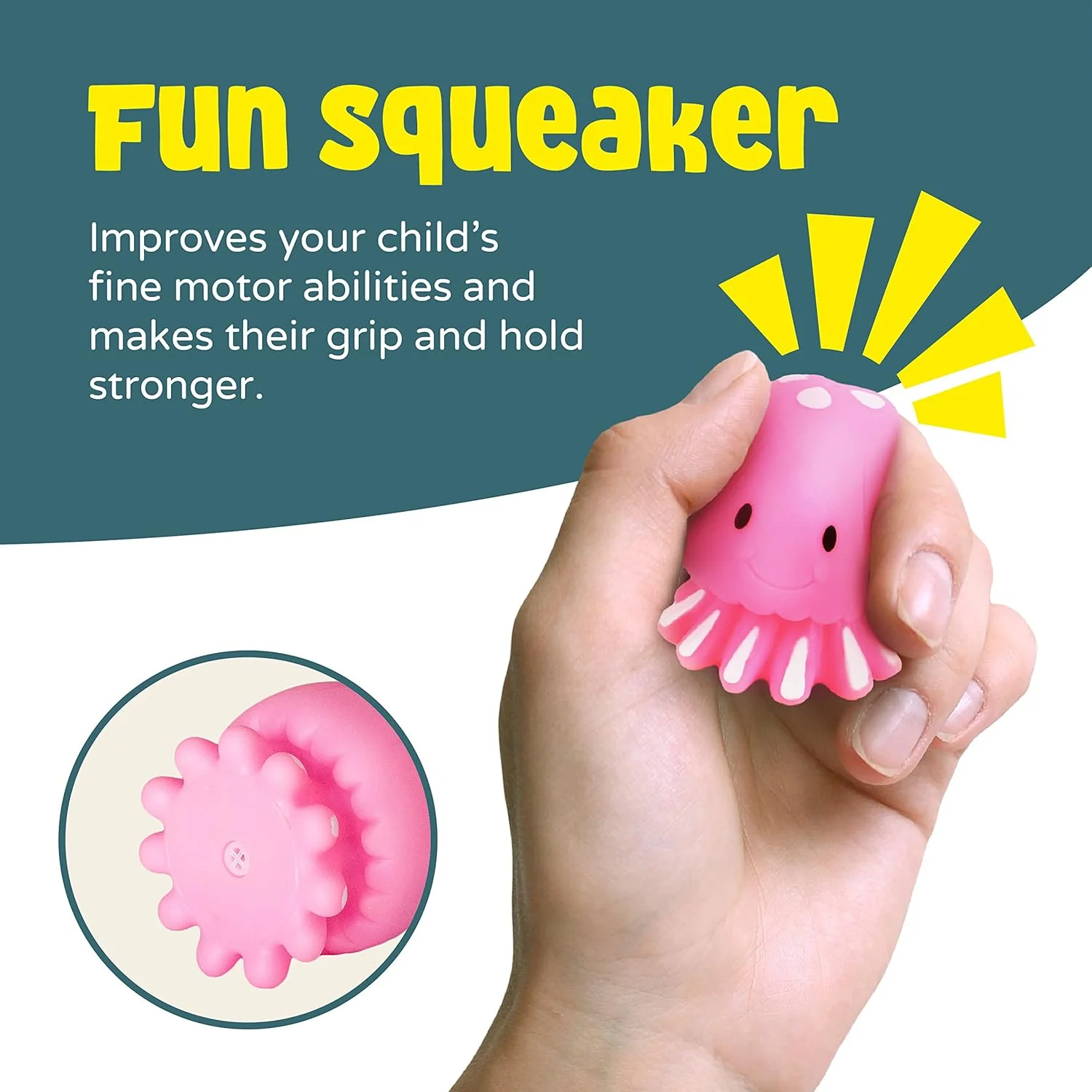 اسباب بازی های شخصیت های آبزی کودک برند مون - 5 عدد اسباب بازی ماهی حمام برای کودکان نوپا - لوازم جانبی نرم استخر کودک - اسباب بازی های آبی فشاری و شناور با طرح شخصیت های آبزی - زندگی دریایی اسباب بازی های شخصیت های آبزی کودک برند مون - 5 عدد اسباب بازی ماهی حمام برای کودکان نوپا - لوازم جانبی نرم استخر کودک - اسباب بازی های آبی فشاری و شناور با طرح شخصیت های آبزی - زندگی دریایی