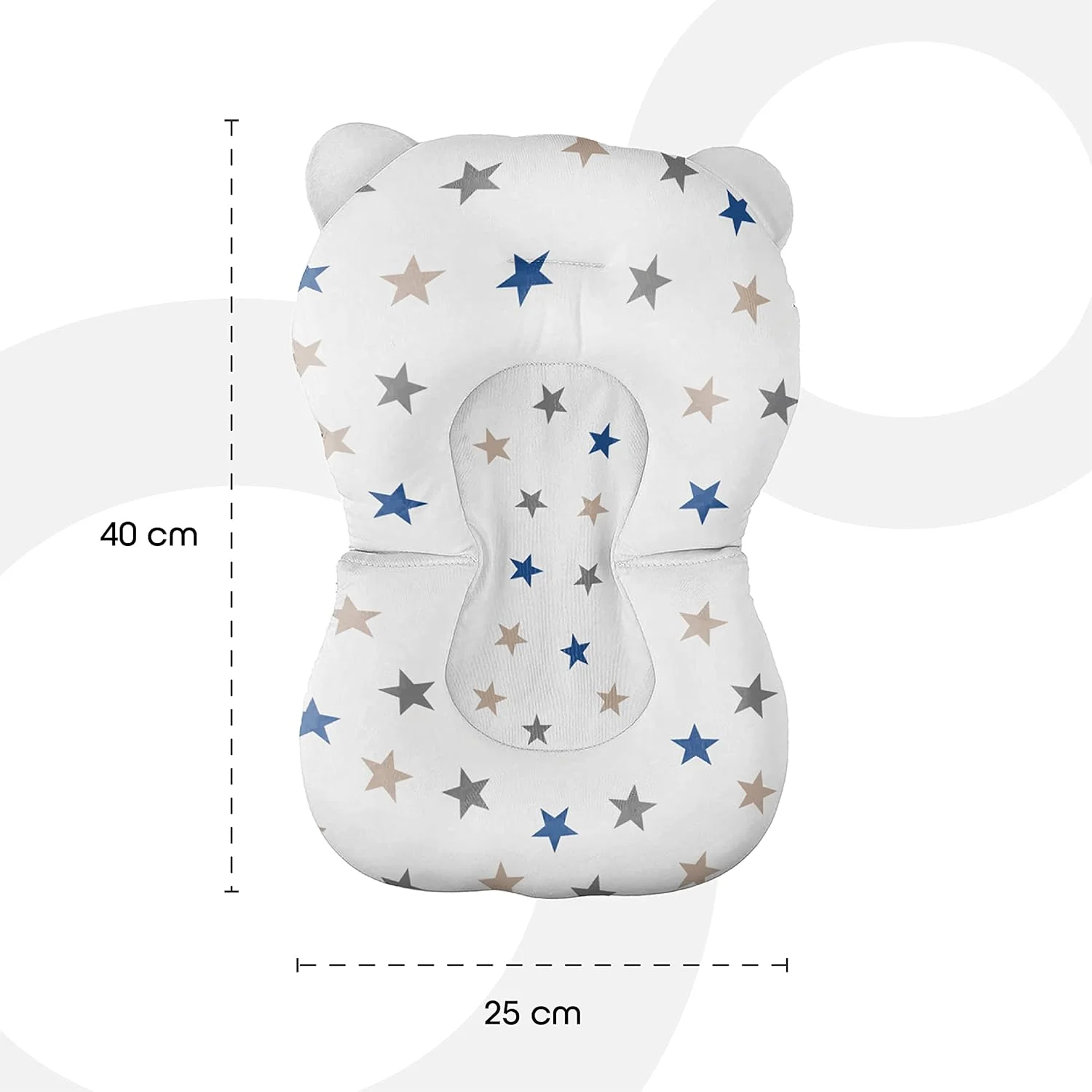 تشک حمام ضد لغزش کودک برند مون، بالشتک شناور تاشو برای حمام نوزاد، تشک صندلی وان حمام برای پشتیبانی از حمام نوزاد، 0 - 24 ماه - طرح ستاره تشک حمام ضد لغزش کودک برند مون، بالشتک شناور تاشو برای حمام نوزاد، تشک صندلی وان حمام برای پشتیبانی از حمام نوزاد، 0 - 24 ماه - طرح ستاره