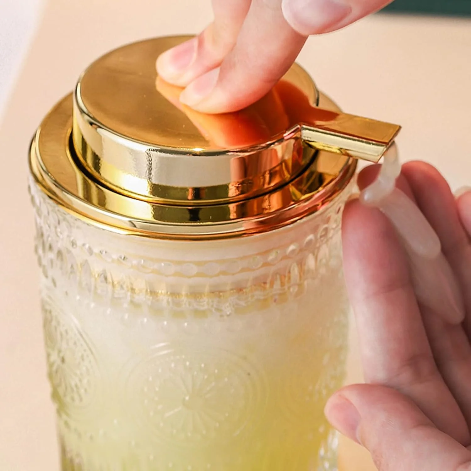 جا مایع دستشویی، جا مایع دستشویی شیشه ای شفاف با پمپ، جا مایع لوسیون و روغن های ضروری برای آشپزخانه و حمام، جا مایع دستشویی آشپزخانه جا مایع دستشویی، جا مایع دستشویی شیشه ای شفاف با پمپ، جا مایع لوسیون و روغن های ضروری برای آشپزخانه و حمام، جا مایع دستشویی آشپزخانه