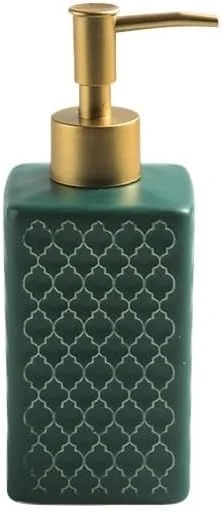 جا مایع دستشویی، بطری شامپو، بطری ساده مایع دست و ژل دوش، بطری لوسیون فشاری مناسب هتل و باشگاه (سبز)
