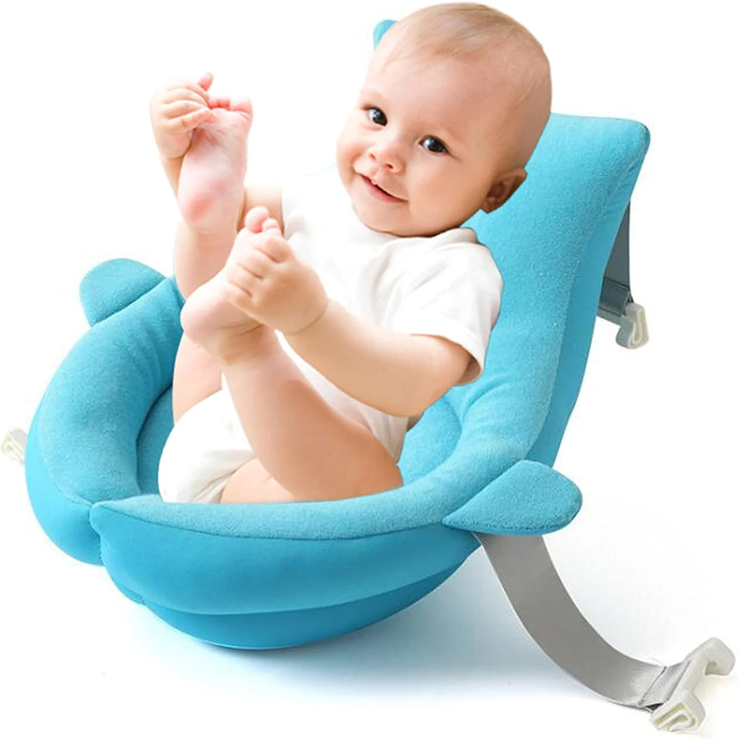 بالشت حمام نوزاد U HOOME، تشک پشتیبانی حمام نوزاد قابل تنظیم برای نوزاد تازه متولد شده، بالشت حمام نوزاد برای وان (آبی) بالشت حمام نوزاد U HOOME، تشک پشتیبانی حمام نوزاد قابل تنظیم برای نوزاد تازه متولد شده، بالشت حمام نوزاد برای وان (آبی)