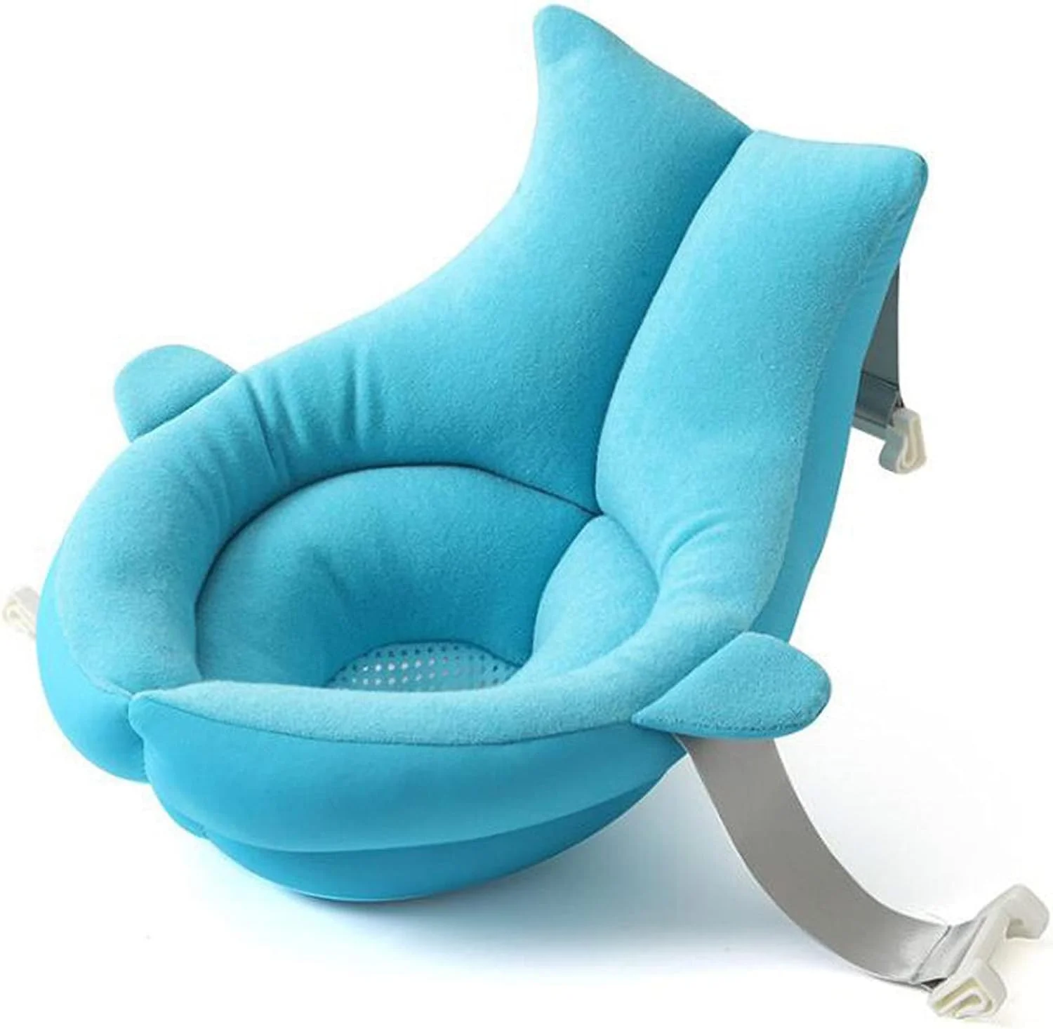 بالشت حمام نوزاد U HOOME، تشک پشتیبانی حمام نوزاد قابل تنظیم برای نوزاد تازه متولد شده، بالشت حمام نوزاد برای وان (آبی)
