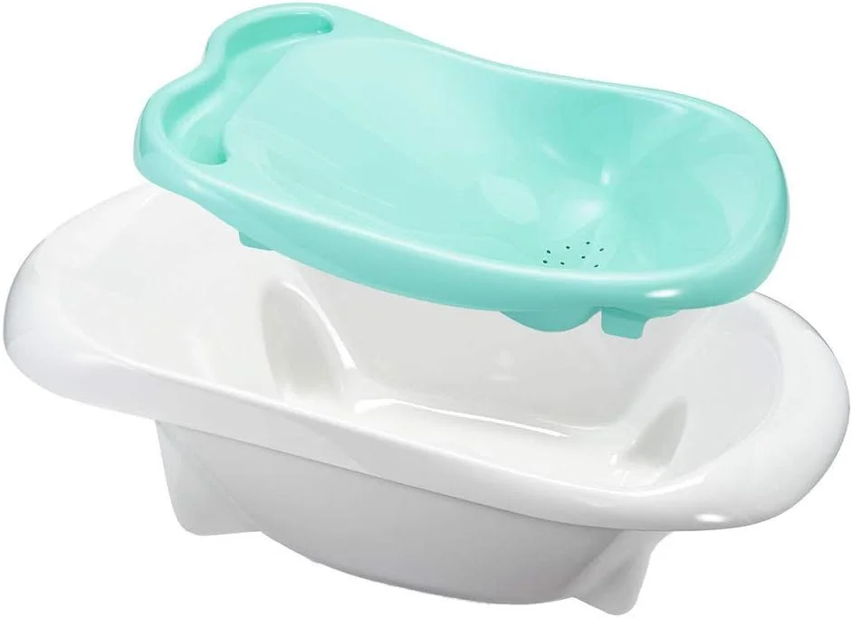 وان حمام نوزاد فرست یرز مدل 4 در 1 - وان حمام کودک قابل تبدیل برای نوزادان، کودکان نوپا - لوازم ضروری حمام نوزاد - مناسب برای 0 ماه به بالا