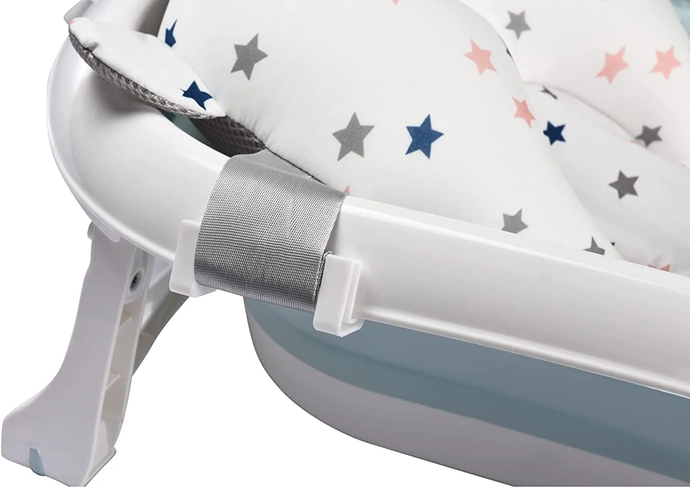 بالشتک حمام کودک اکسفور، کوسن شناور قابل تنظیم و ضد لغزش برای حمام نوزاد، بالش حمام کودک برای وان حمام، تشک صندلی وان برای حمایت از حمام نوزاد/کودک | سازمان دهندههای حمام، 0-12 ماه بالشتک حمام کودک اکسفور، کوسن شناور قابل تنظیم و ضد لغزش برای حمام نوزاد، بالش حمام کودک برای وان حمام، تشک صندلی وان برای حمایت از حمام نوزاد/کودک | سازمان دهندههای حمام، 0-12 ماه