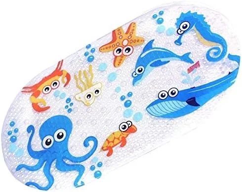 تشک حمام کودک کول بیبی طرح ماهی، ابعاد 39x69 سانتی متر، ضد لغزش، PVC با طرح کارتونی و دارای مکنده تشک حمام کودک کول بیبی طرح ماهی، ابعاد 39x69 سانتی متر، ضد لغزش، PVC با طرح کارتونی و دارای مکنده