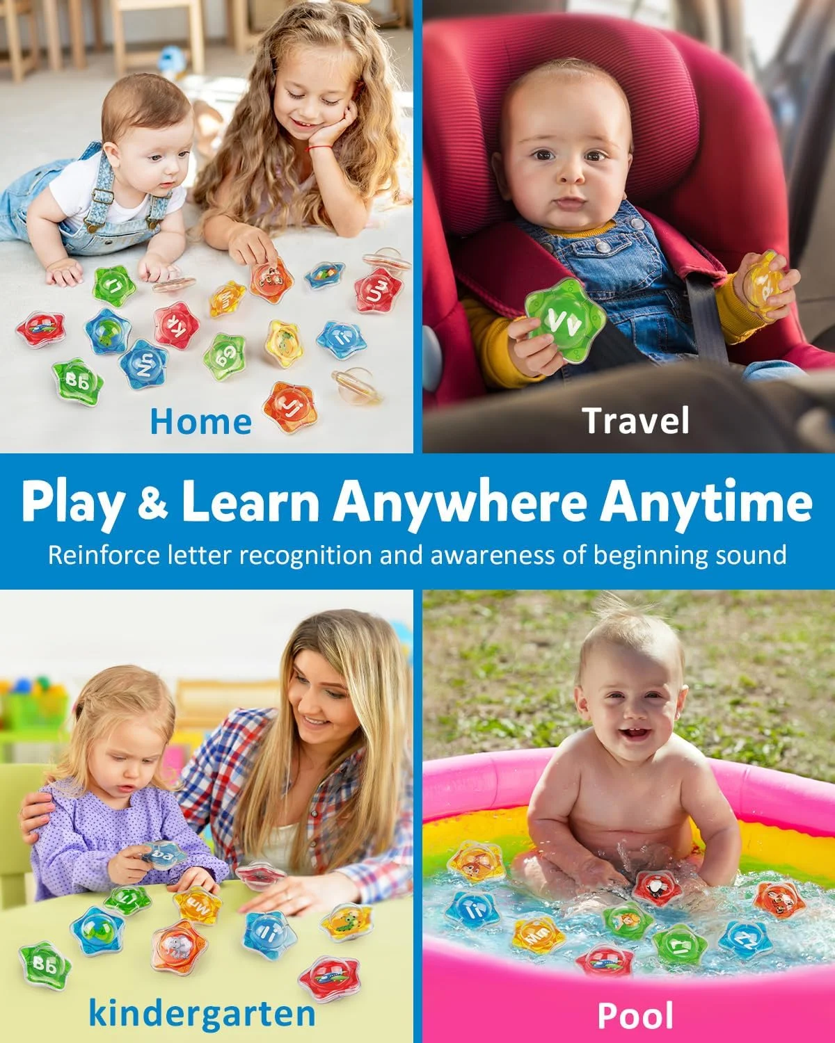 اسباب بازی های حمام ستاره دریایی شناور Coogam، مجموعه 26 عددی حروف الفبا برای وان حمام، اسباب بازی استخر آبی آموزشی مونته سوری، فعالیت های یادگیری اسباب بازی دوش، هدیه برای کودکان پیش دبستانی 2 3 4 5 ساله اسباب بازی های حمام ستاره دریایی شناور Coogam، مجموعه 26 عددی حروف الفبا برای وان حمام، اسباب بازی استخر آبی آموزشی مونته سوری، فعالیت های یادگیری اسباب بازی دوش، هدیه برای کودکان پیش دبستانی 2 3 4 5 ساله