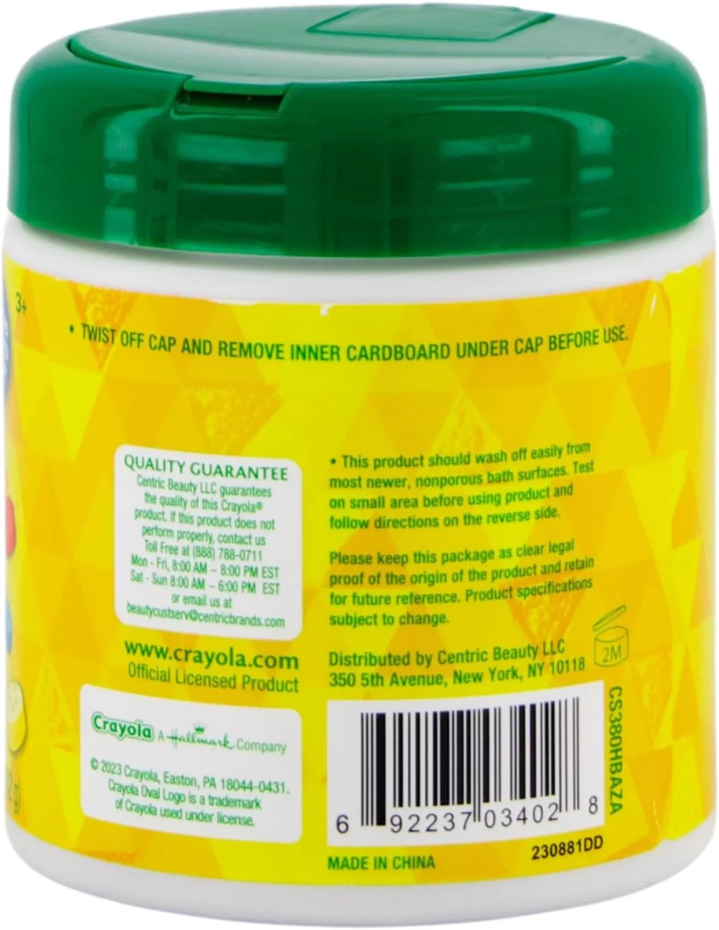 ماژیک های حمام کرایولا و قرص های رنگی حمام کرایولا، 60 عدد - سرگرمی خلاقانه را به زمان حمام بیاورید - غیر سمی