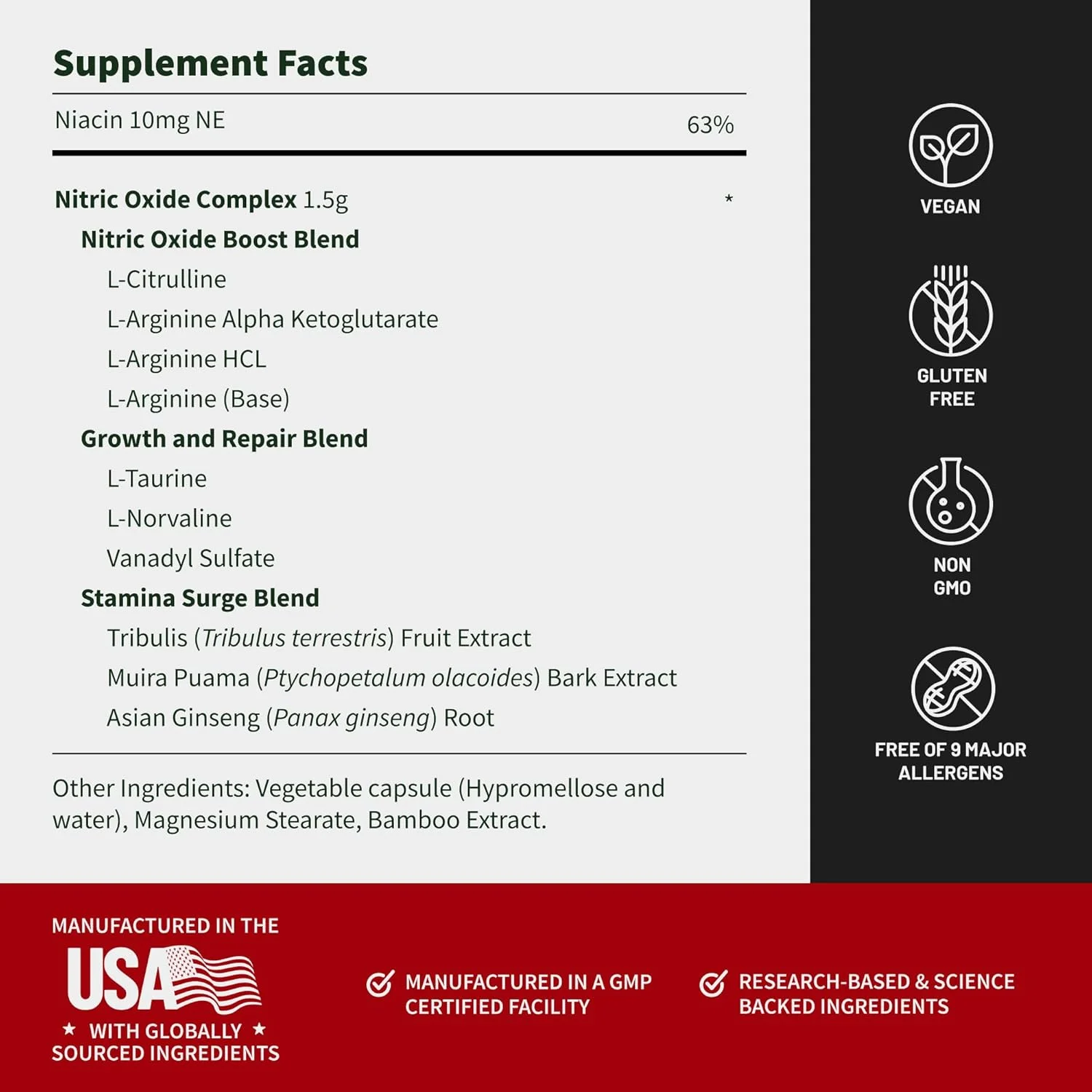 مکمل اکسید نیتریک Snap Supplements - مکمل قبل از تمرین با ال آرژنین، ال سیترولین، تورین برای عضله سازی، قدرت و استقامت، انرژی آمینو، 60 کپسول مکمل اکسید نیتریک Snap Supplements - مکمل قبل از تمرین با ال آرژنین، ال سیترولین، تورین برای عضله سازی، قدرت و استقامت، انرژی آمینو، 60 کپسول