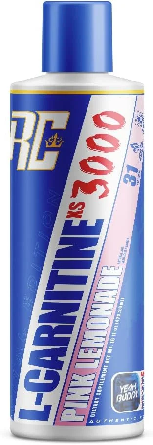 مایع ال-کارنیتین ایکس اس سری امضای رونی کلمن RCSS - متابولیسم چربی سوزی محافظت از سلول رژیم غذایی تناسب اندام - 465 میلی لیتر (لیموناد صورتی)