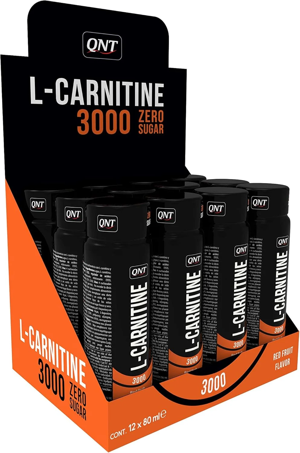 کیو ان تی ال-کارنیتین 3000 میلی گرم شات 80 میلی لیتری - بسته 12 عددی - طعم میوه قرمز کیو ان تی ال-کارنیتین 3000 میلی گرم شات 80 میلی لیتری - بسته 12 عددی - طعم میوه قرمز