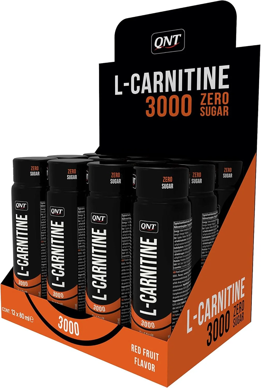 کیو ان تی ال-کارنیتین 3000 میلی گرم شات 80 میلی لیتری - بسته 12 عددی - طعم میوه قرمز کیو ان تی ال-کارنیتین 3000 میلی گرم شات 80 میلی لیتری - بسته 12 عددی - طعم میوه قرمز