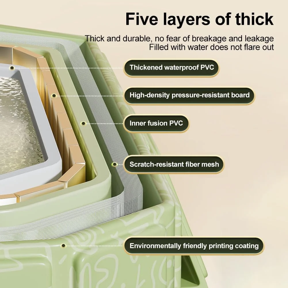 وان حمام کودک، وان حمام قابل حمل کودک، وان حمام تاشو سریع و غیر بادی، صرفه جویی در فضا، وان حمام بادوام کودک برای نوزادان و کودکان نوپا 0 تا 8 ساله (سبز) وان حمام کودک، وان حمام قابل حمل کودک، وان حمام تاشو سریع و غیر بادی، صرفه جویی در فضا، وان حمام بادوام کودک برای نوزادان و کودکان نوپا 0 تا 8 ساله (سبز)