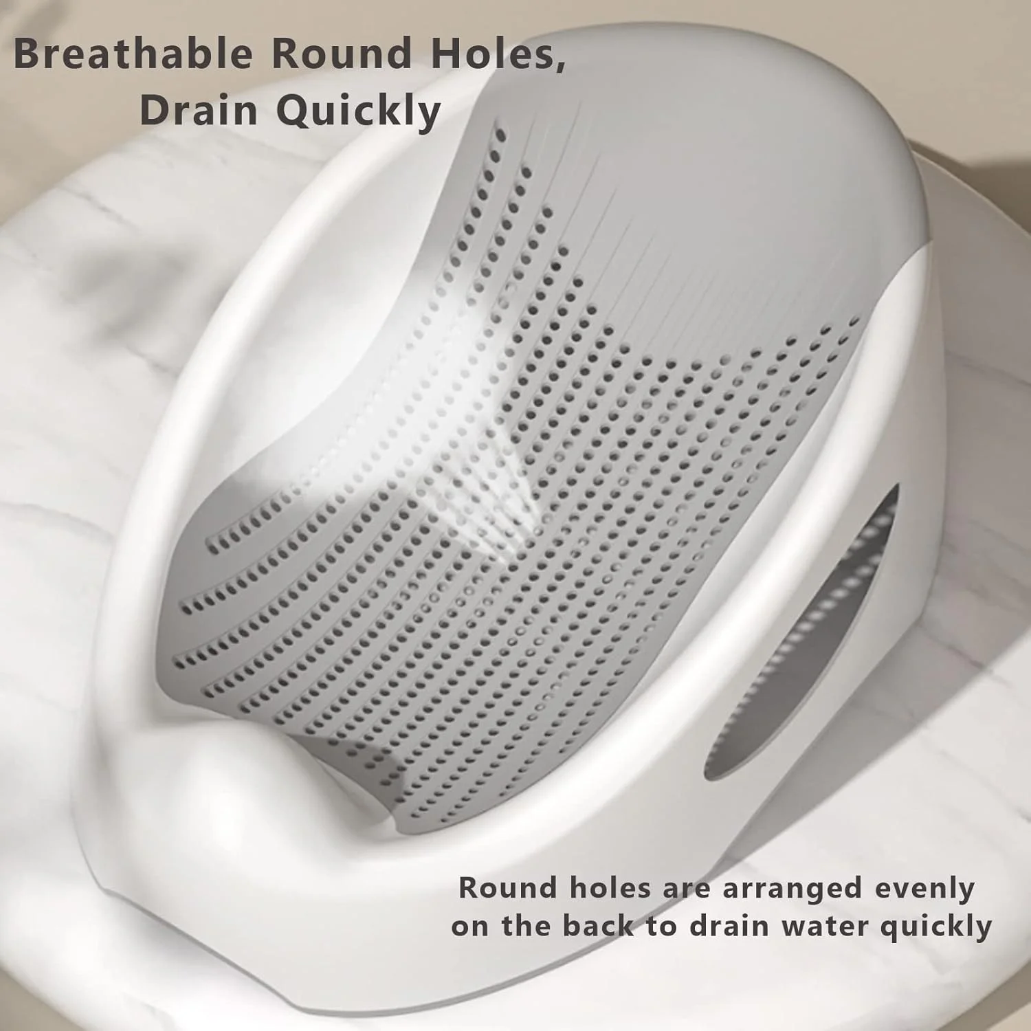 تکیه گاه حمام کودک Beauenty، تکیه گاه حمام نوزاد برای کودکان نوپا، صندلی نرم حمام نوزاد تازه متولد شده، قفسه دوش، صندلی وان کودک تنفسی (خاکستری) تکیه گاه حمام کودک Beauenty، تکیه گاه حمام نوزاد برای کودکان نوپا، صندلی نرم حمام نوزاد تازه متولد شده، قفسه دوش، صندلی وان کودک تنفسی (خاکستری)