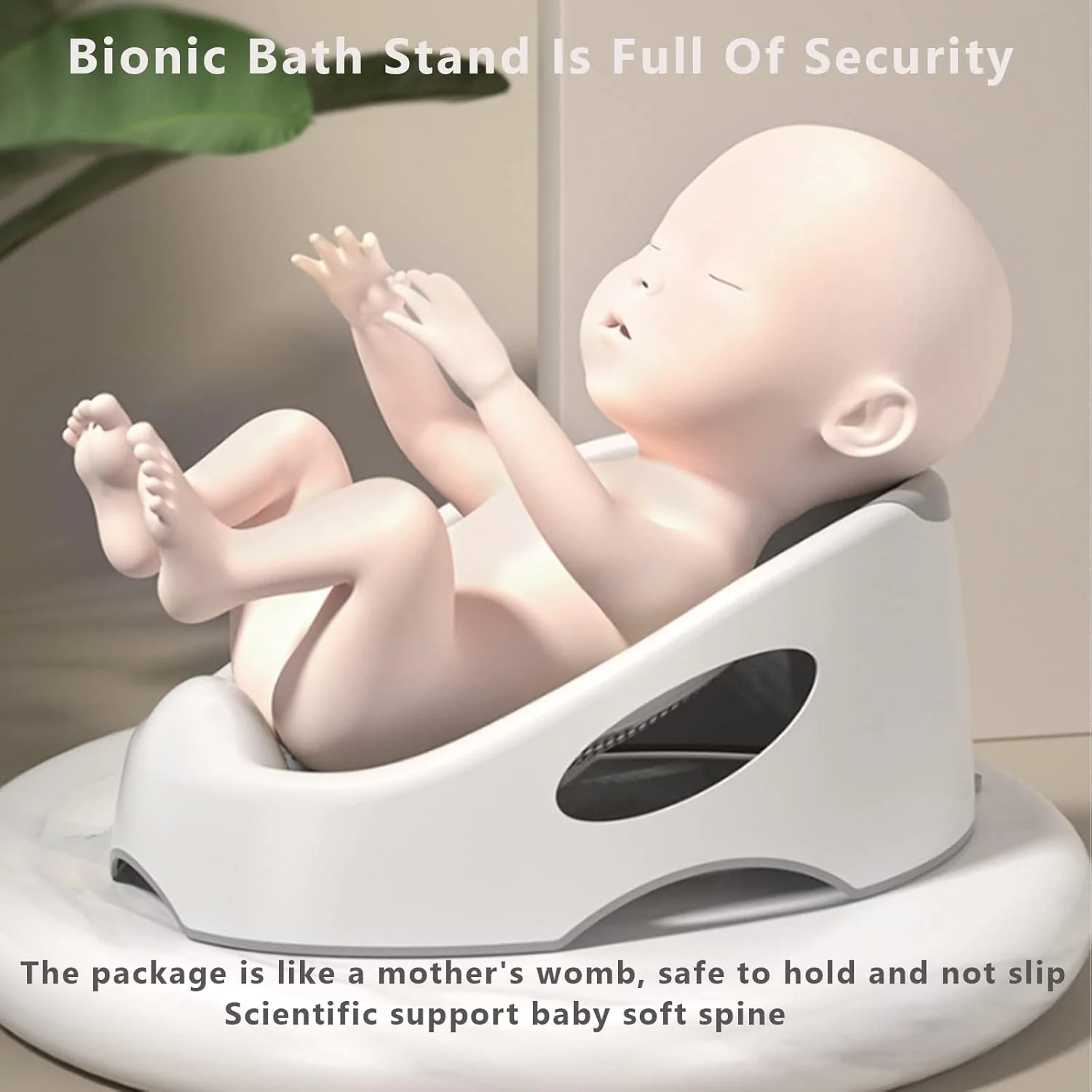 تکیه گاه حمام کودک Beauenty، تکیه گاه حمام نوزاد برای کودکان نوپا، صندلی نرم حمام نوزاد تازه متولد شده، قفسه دوش، صندلی وان کودک تنفسی (خاکستری) تکیه گاه حمام کودک Beauenty، تکیه گاه حمام نوزاد برای کودکان نوپا، صندلی نرم حمام نوزاد تازه متولد شده، قفسه دوش، صندلی وان کودک تنفسی (خاکستری)