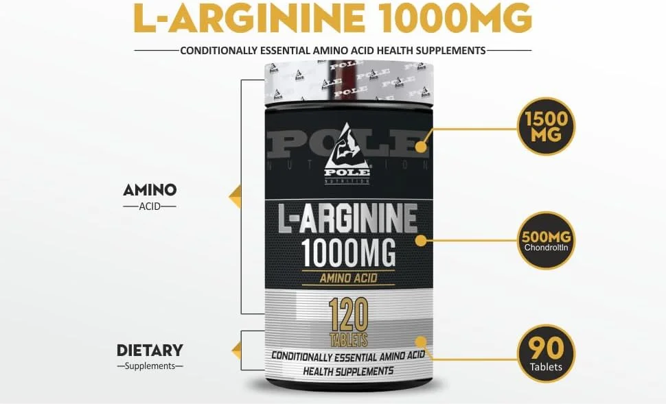 ال آرژنین 1000 میلی گرم Pole Nutrition | 120 سروینگ ال آرژنین 1000 میلی گرم Pole Nutrition | 120 سروینگ