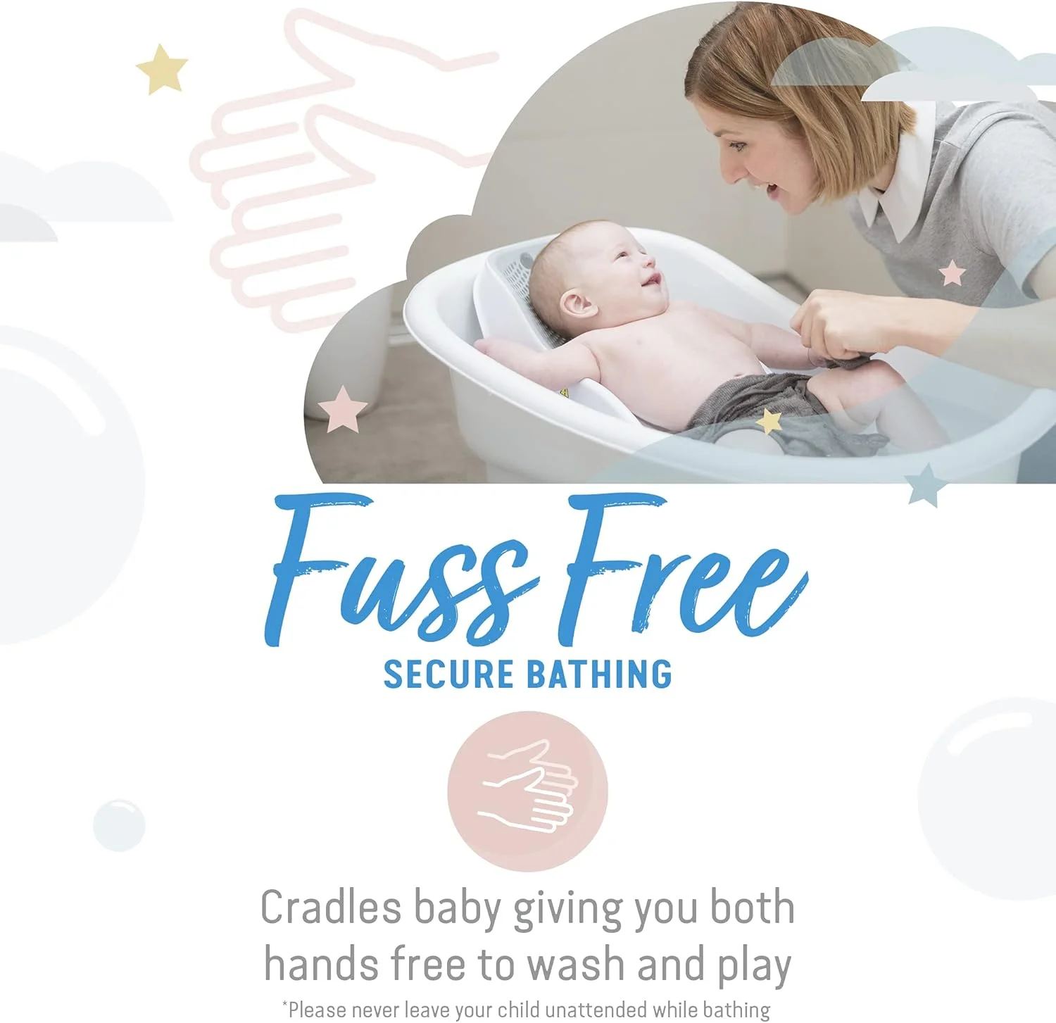 تکیه گاه حمام کودک آنجل کر، تکه ای 1، خاکستری، 1 عدد (بسته 1 عددی)