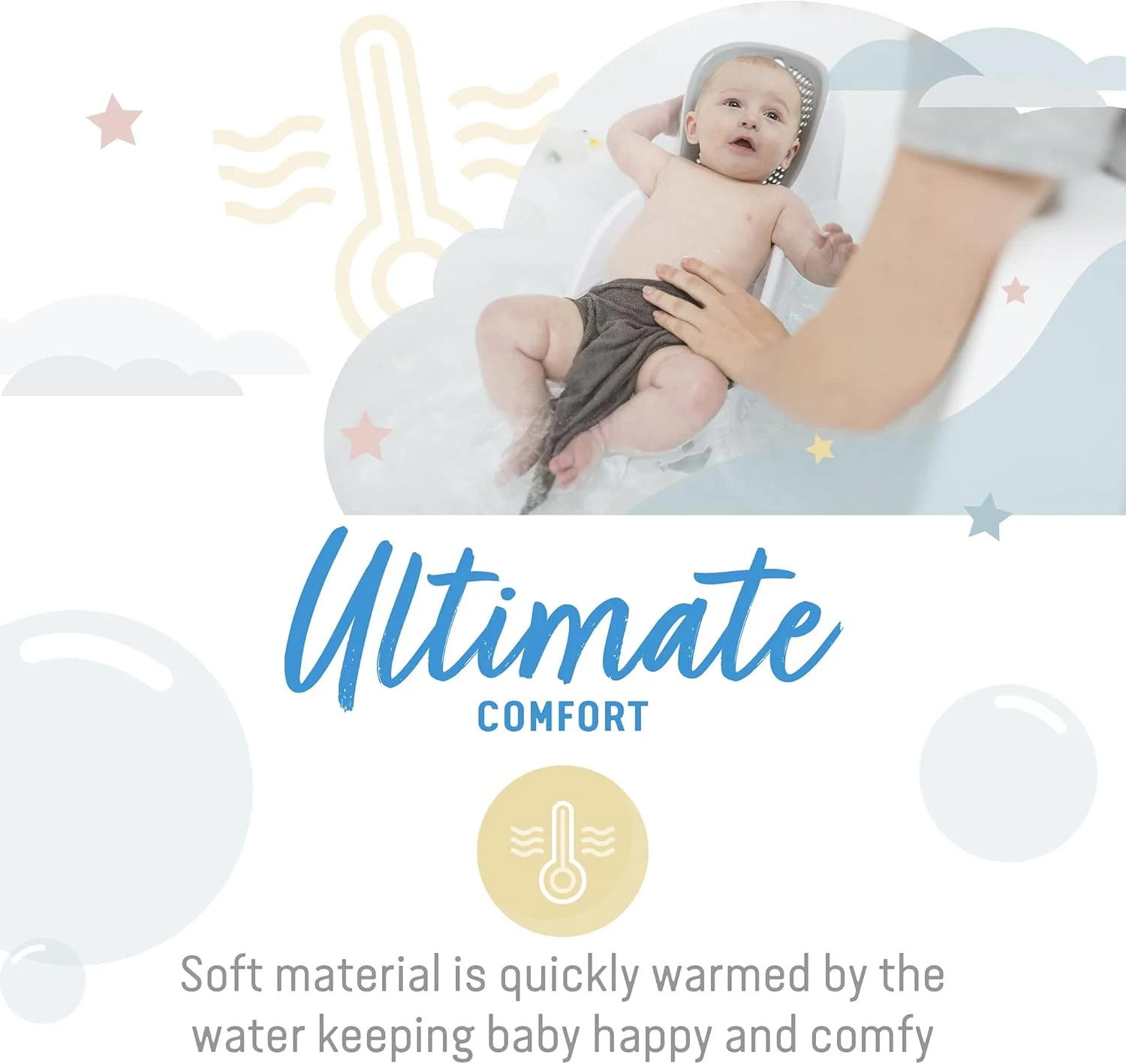 تکیه گاه حمام کودک آنجل کر، تکه ای 1، خاکستری، 1 عدد (بسته 1 عددی)