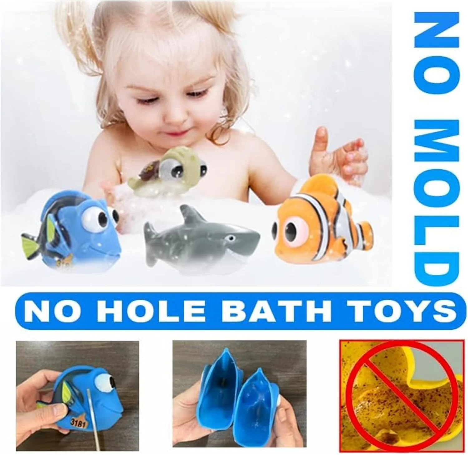 اسباب بازی حمام کودک AM ANNA، 8 عدد اسباب بازی حمام برای کودکان، اسباب بازی های آبی وان حمام، کوسه، اسباب بازی های استخر شنای نوزاد، مناسب برای هدیه تولد، ساحل تابستانی، فعالیت استخر، اسباب بازی های حمام فواره ای کودکان اسباب بازی حمام کودک AM ANNA، 8 عدد اسباب بازی حمام برای کودکان، اسباب بازی های آبی وان حمام، کوسه، اسباب بازی های استخر شنای نوزاد، مناسب برای هدیه تولد، ساحل تابستانی، فعالیت استخر، اسباب بازی های حمام فواره ای کودکان