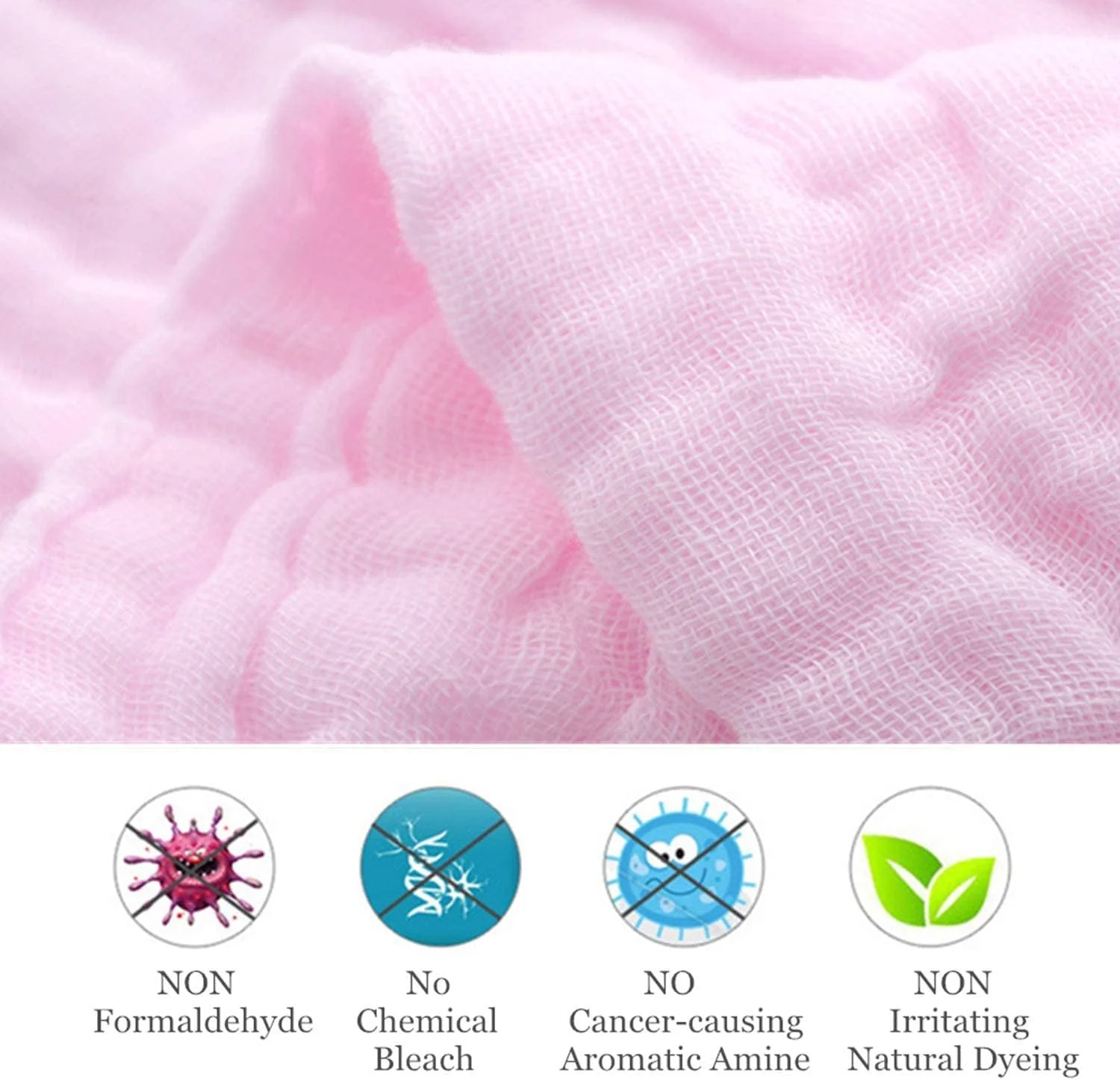 دستمال مرطوب و حوله نوزاد SKY TOUCH، 5 عددی، دستمال مرطوب نوزاد از جنس پنبه ارگانیک طبیعی، حوله نرم نوزاد و دستمال مرطوب موسلین برای پوست های حساس، چند رنگ، 30x30 سانتی متر