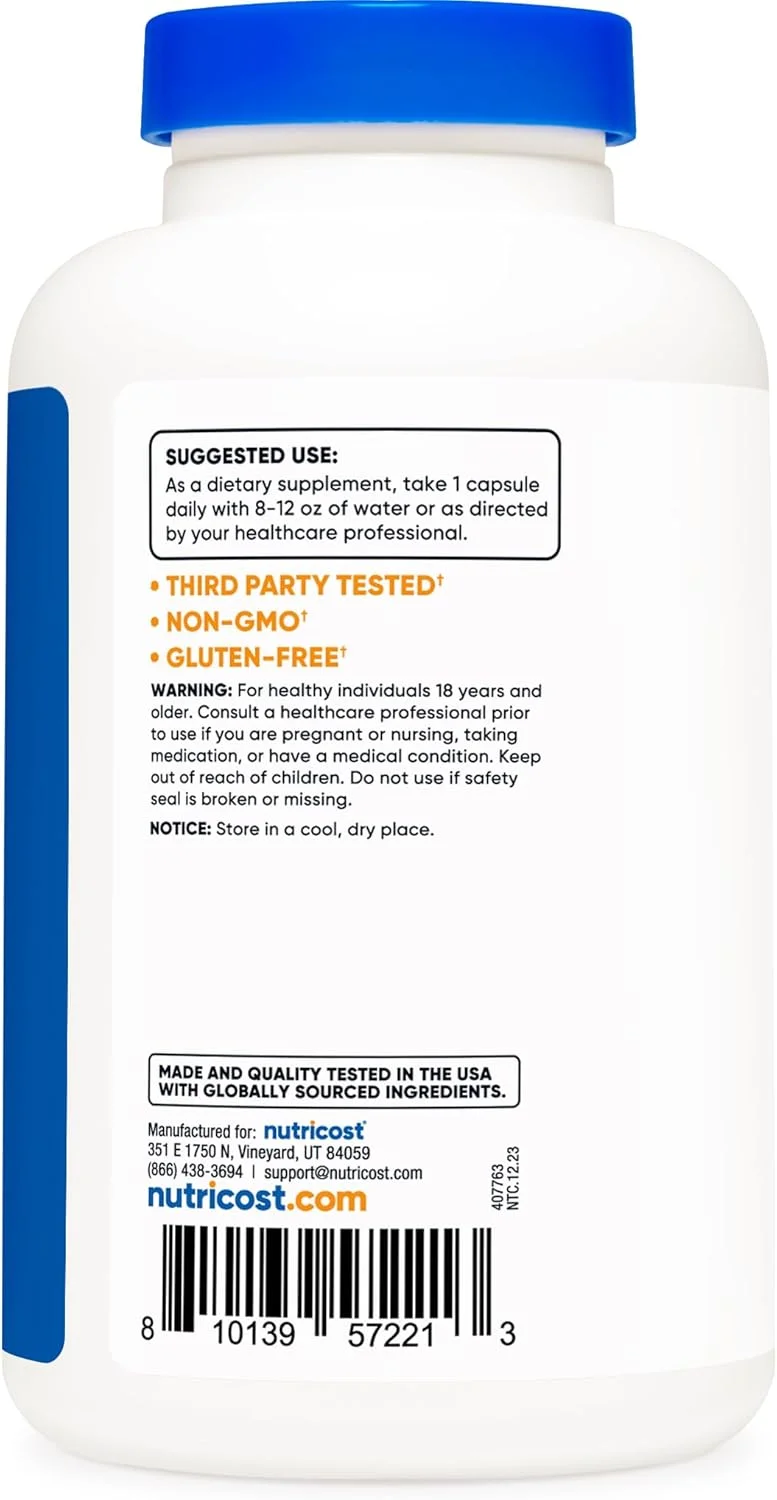 ال-اورنیتین 500 میلی گرم نوتریکوست، 180 کپسول - غیر GMO و بدون گلوتن ال-اورنیتین 500 میلی گرم نوتریکوست، 180 کپسول - غیر GMO و بدون گلوتن