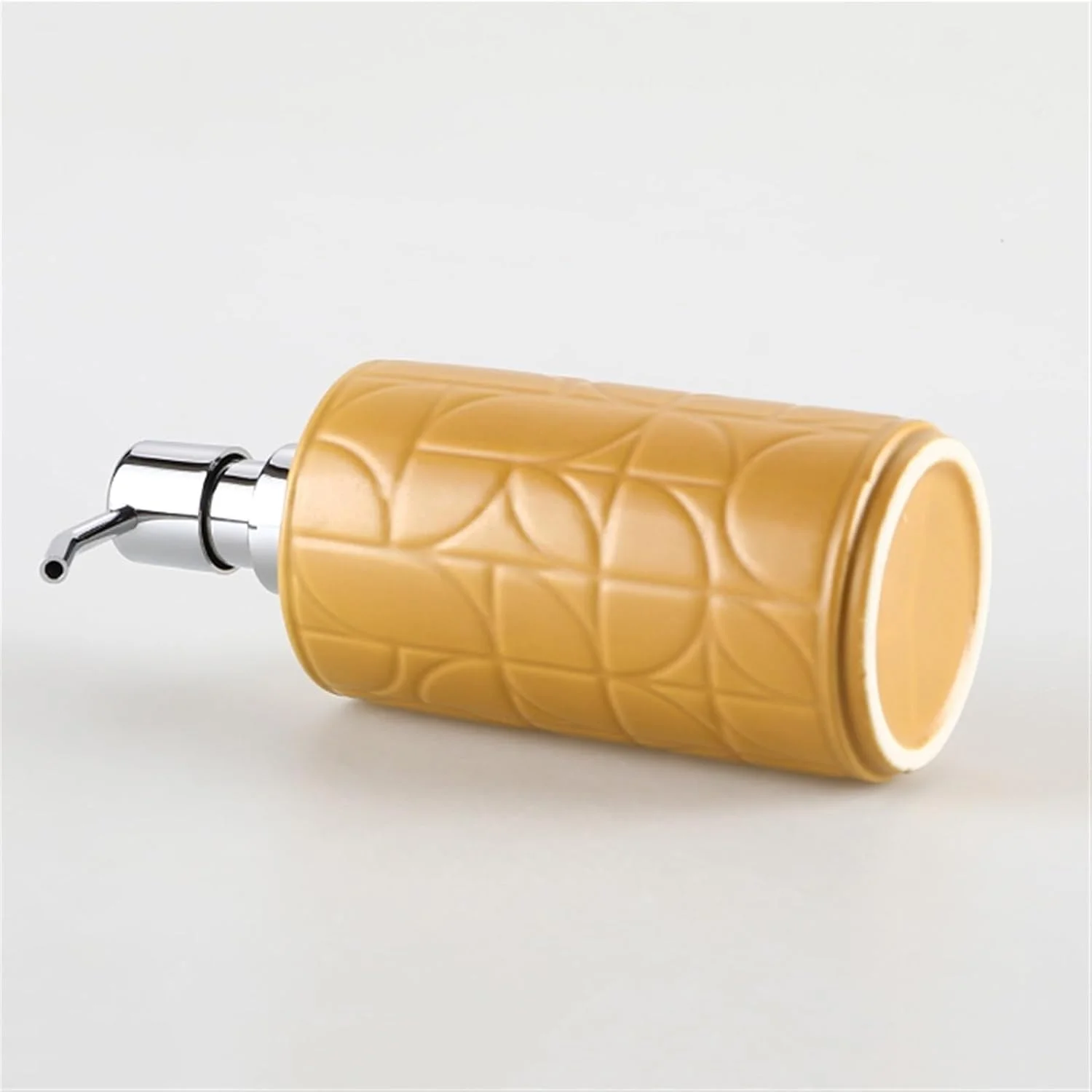 جامایع دستشویی پمپی مناسب حمام، آشپزخانه و اداره، 380 میلی لیتر، جامایع سرامیکی برای لوسیون، شامپو و نرم کننده