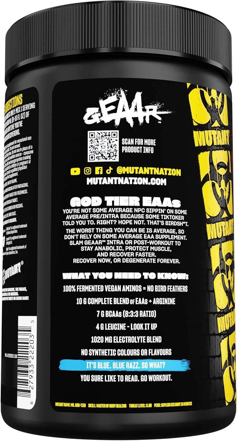 مکمل آمینو اسید شاخه ای جهش یافته با طعم تمشک آبی 400 گرمی مکمل آمینو اسید شاخه ای جهش یافته با طعم تمشک آبی 400 گرمی