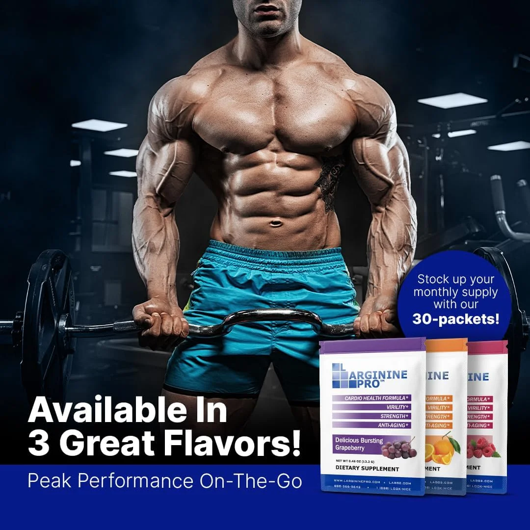 مکمل ال-آرژنین پرو ON-The-GO تک نفره بسته های مسافرتی - 5500 میلی گرم ال-آرژنین به همراه 1100 میلی گرم ال-سیترولین (1 بسته (30 بسته)، انگوربری) مکمل ال-آرژنین پرو ON-The-GO تک نفره بسته های مسافرتی - 5500 میلی گرم ال-آرژنین به همراه 1100 میلی گرم ال-سیترولین (1 بسته (30 بسته)، انگوربری)