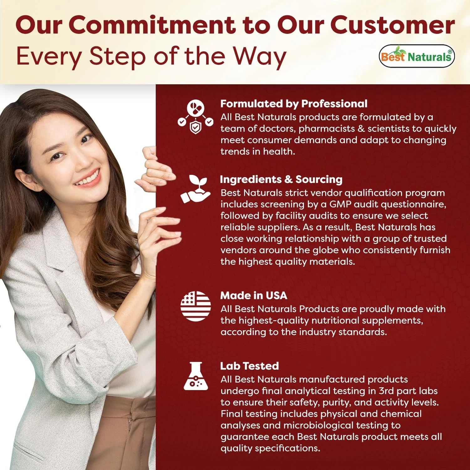 (فرمول جدید بهبود یافته) بست نچرالز ال-آرژنین 1000 میلی گرم 120 قرص - مکمل ال آرژنین با درجه دارویی، سنتز اکسید نیتریک را تقویت می کند (فرمول جدید بهبود یافته) بست نچرالز ال-آرژنین 1000 میلی گرم 120 قرص - مکمل ال آرژنین با درجه دارویی، سنتز اکسید نیتریک را تقویت می کند