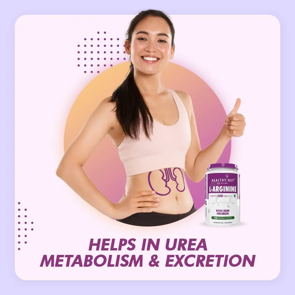 ال-آرژنین HealthyHey، ۱۲۰ کپسول گیاهی (بسته ۱ عددی) ال-آرژنین HealthyHey، ۱۲۰ کپسول گیاهی (بسته ۱ عددی)