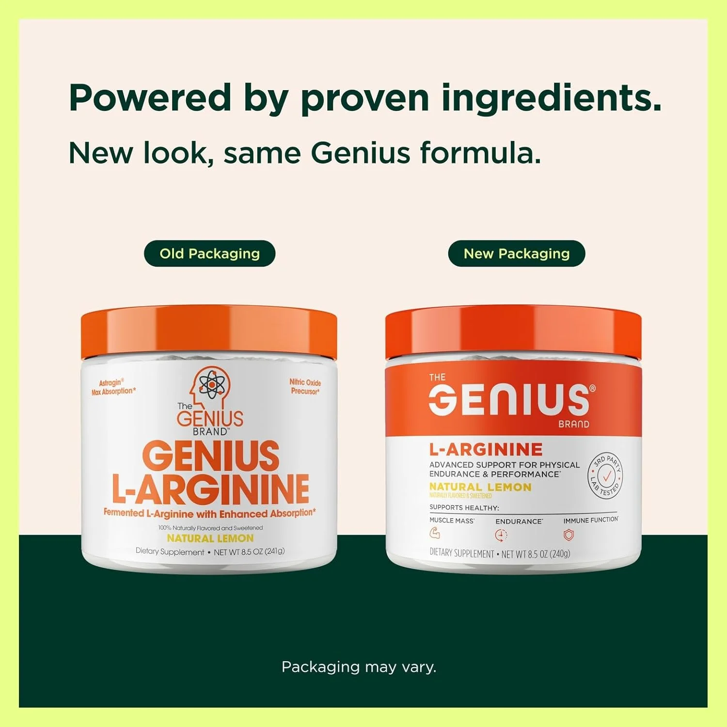 پودر ال آرژنین اکسید نیتریک The Genius Brand - مکمل های غذایی ال آرژنین تخمیر شده و تقویت کننده اکسید نیتریک - قبل از تمرین، عضله ساز طبیعی - 30 سروینگ، لیمو پودر ال آرژنین اکسید نیتریک The Genius Brand - مکمل های غذایی ال آرژنین تخمیر شده و تقویت کننده اکسید نیتریک - قبل از تمرین، عضله ساز طبیعی - 30 سروینگ، لیمو
