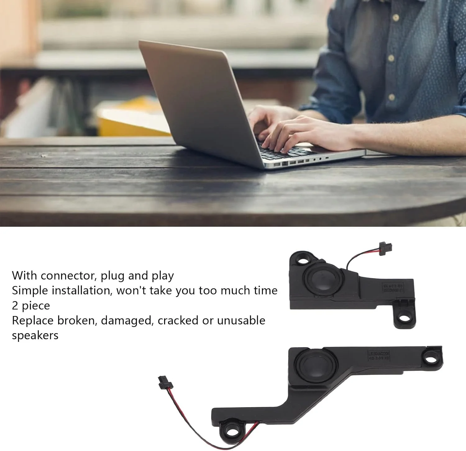 بلندگوهای داخلی جایگزین Zunate، 2 عدد بلندگوی لپ تاپ داخلی با کانکتور برای Acer 5750G 5750Z 5755G 5350 V3 571 V3 571G V3 551G E1 571 E1 521 بلندگوهای داخلی جایگزین Zunate، 2 عدد بلندگوی لپ تاپ داخلی با کانکتور برای Acer 5750G 5750Z 5755G 5350 V3 571 V3 571G V3 551G E1 571 E1 521