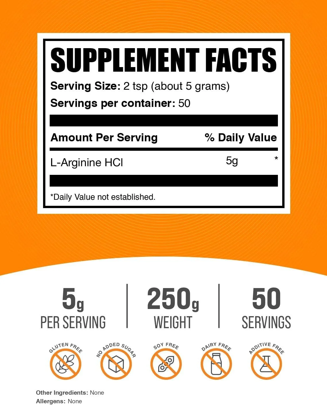 پودر ال-آرژنین اچ سی ال BULKSUPPLEMENTS.COM - 1000 میلی گرم در هر وعده - 250 گرم پودر ال-آرژنین اچ سی ال BULKSUPPLEMENTS.COM - 1000 میلی گرم در هر وعده - 250 گرم