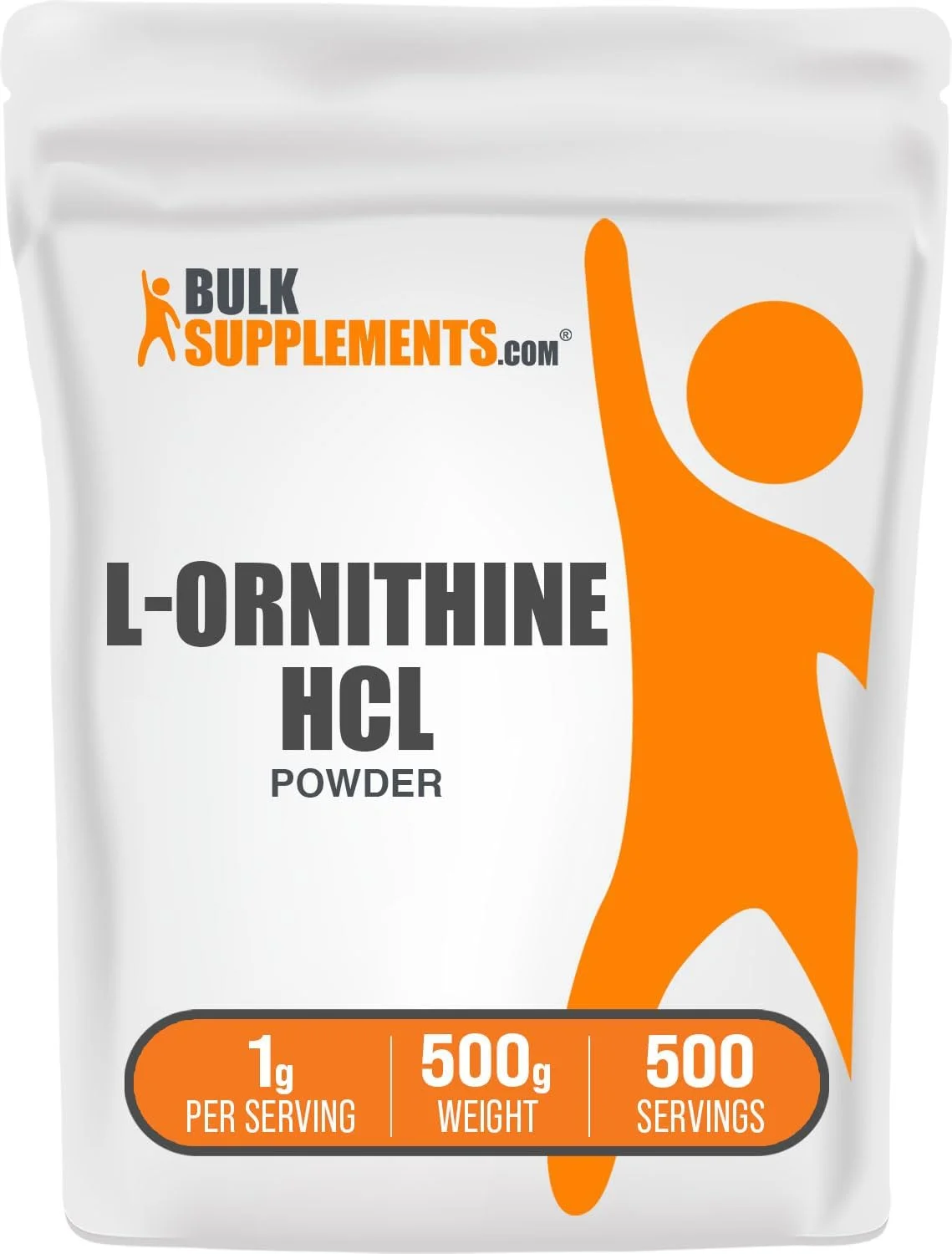 پودر ال-اورنیتین هیدروکلراید BULKSUPPLEMENTS.COM - ال-اورنیتین هیدروکلراید - پودر ال اورنیتین - مکمل اسیدهای آمینه - 1000 میلی گرم اورنیتین هیدروکلراید در هر وعده، 500 وعده (500 گرم - 1.1 پوند)
