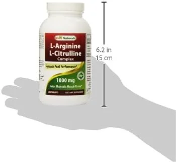قرص های کمپلکس ال-آرژنین ال-سیترولین Best Naturals، 250 عدد قرص های کمپلکس ال-آرژنین ال-سیترولین Best Naturals، 250 عدد