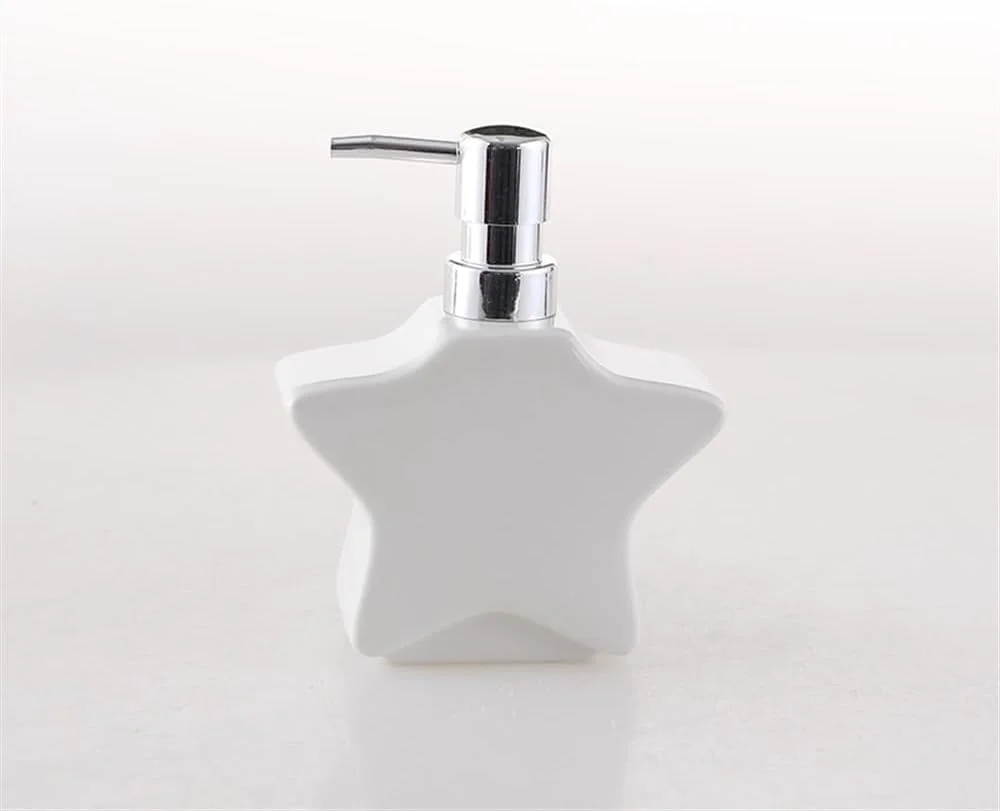جا مایع دستشویی، بطری لوسیون حمام سرامیکی، نوع فشاری، بطری پخش کننده، 400 میلی لیتر، بطری شامپو و ژل دوش برای استفاده خانگی در هتل