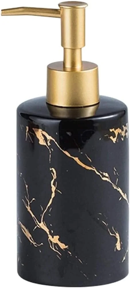 جا مایع دستشویی سرامیکی مناسب برای حمام و سینک ظرفشویی، بطری پمپ دار مایع و لوسیون