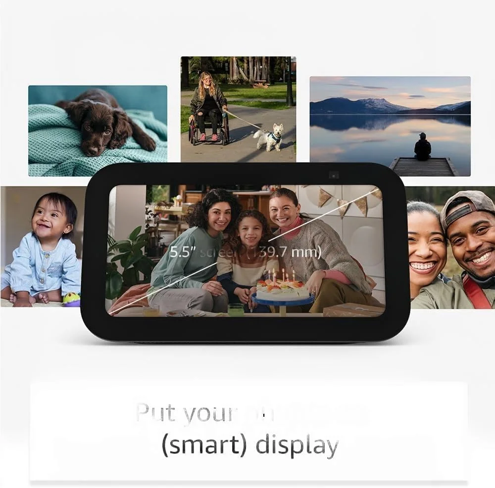 E.c.h.o Show 5 ذغالی (نسل سوم جدید) | اسپیکر صفحه نمایش هوشمند Wi-Fi و بلوتوث با A.l.e.x.a از A.m.a.z.o.n - اورجینال