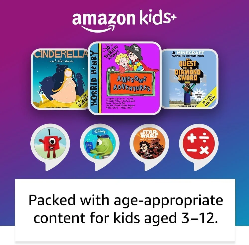 E.c.h.o D.o.t Kids Dragon (جدیدترین نسل) | بلندگوی هوشمند Wi-Fi و بلوتوث با A.l.e.x.a توسط A.m.a.z.o.n - اورجینال نو